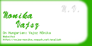 monika vajsz business card